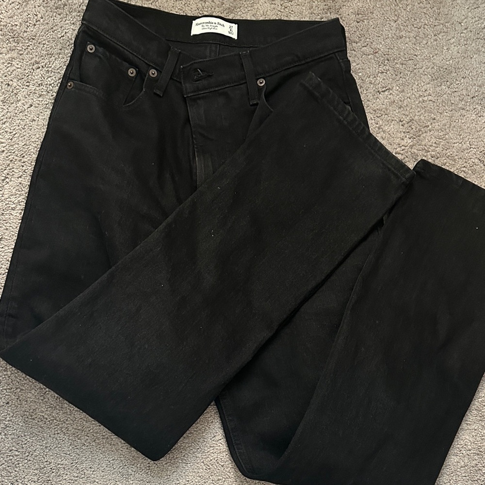 Abercrombie & Fitch Black Ultra High Rise Jeans